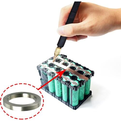 1 Set Handheld Mini Copper Spot Welder Pen Kit With 5m Nickel Sheet Plate For For 18650 Li-ion Battery Welding Machine