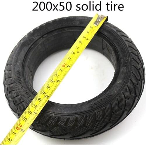 Electric Scooter Tyre With Wheel 8" Scooter 200x50 Tyre Inflation Electric Vehicle Aluminium Alloy Wheel 200x50 solid tires