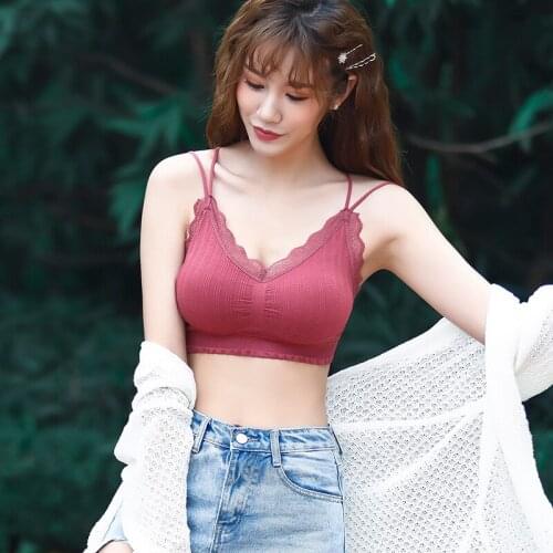 Sports Underwear Women Gather No Steel Ring Lingerie Bra Tube Top Wrapped Chest Beauty Back Thin Section