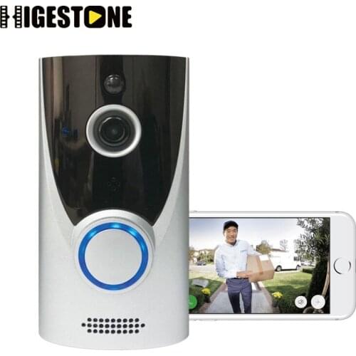 Higestone HD 720P WiFi Smart Security Doorbell Visual Intercom Recording Video Door Phone Night Vision Mobile APP Remote Control