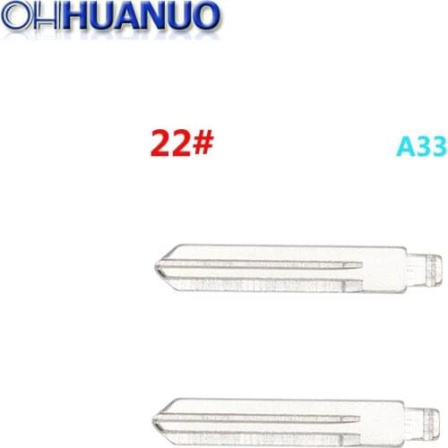 2pcs/lot Universal remote controls Flip foil 22 # for remote KD, A33 Blade for Opel for Teana livina