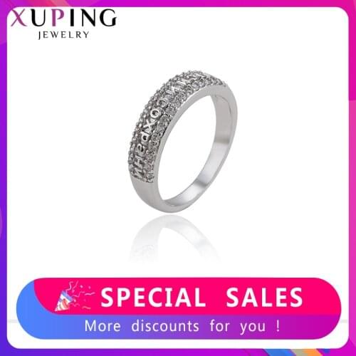 Xuping Jewelry European Style Temperament Ring with Shining Synthetic Cubic Zirconia for Women 15896