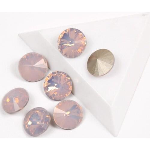 YANRUO 1122 Top Quality Crystal Rose Water Opal Color Non Hotfix Nail Art Rhinestone Super Bright Glass Strass 3D Nail Art Gems