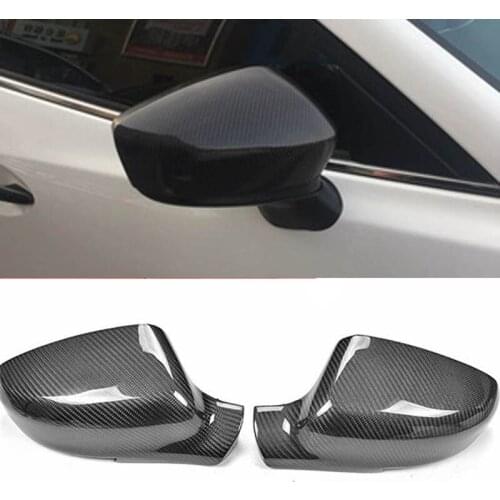 New Carbon Fiber Car Side Door View Mirrors Replacment Cover For Mazda 6 2004-2012