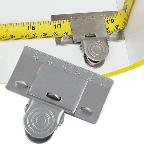 Tape Measures Positioning Clip Corner Edge Clamps Fixed Measurement Accurate Reading Stainless Steel Tape Measurement Aid Tools
