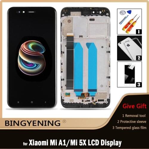 Original For Xiaomi Mi A1 LCD Display Screen Touch Digitizer Assembly For 5.5 inch Xiaomi Mi 5X Mi5X Phone With Frame Replace