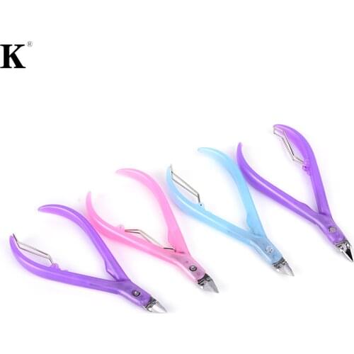 1pc Cuticle Nail Clipper Stainless Steel Manicure Scissors Nail Cuticle Clippers Random Color
