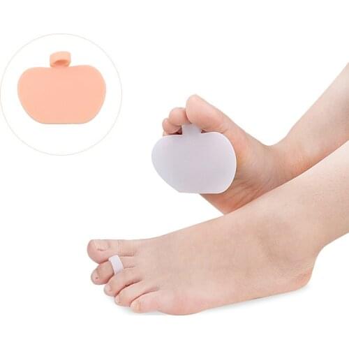 2pcs=1pair Silicone Foot Pads Shoes Insoles Insert Metatarsal Toe Gel Pad Separator Corrector Forefoot Foot Care Pedicure Tools