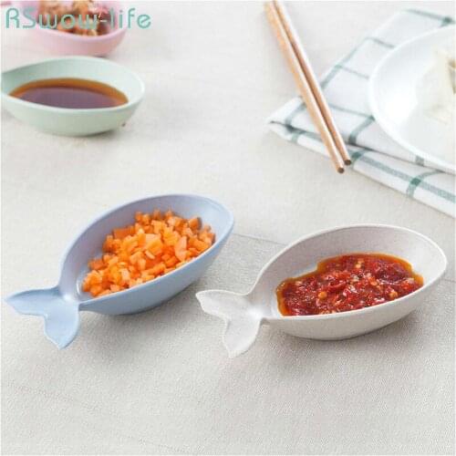 2 Pcs Environmental Protection Creative Goldfish Sauce Dishes Multi-function Soy Sauce Vinegar Snack Dish For Kitchen Utensils