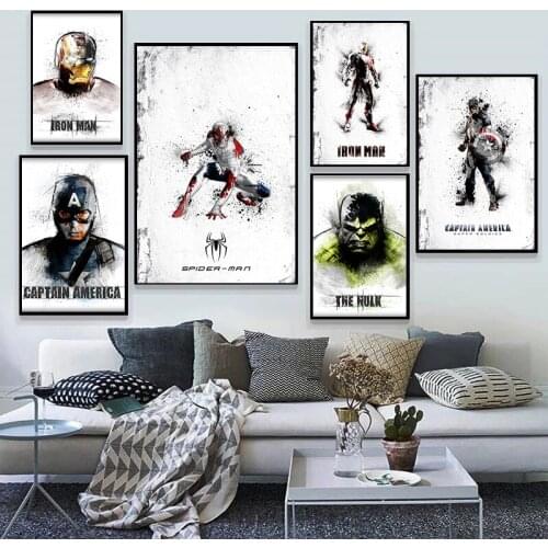 5D DIY Diamond Painting Marvel Superheroes iron Man Sketch Full Round Diamond Embroidery Rhinestone Mosaic Home Decoration