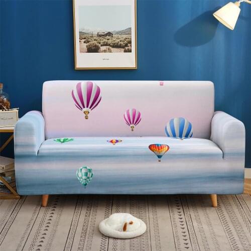 3D Air Balloon Scenery Covers For Sofas Elastic Stretch Sofa Cover 1/2/3/4 Seater Sofa Slipcover Couch Covers For Living Room