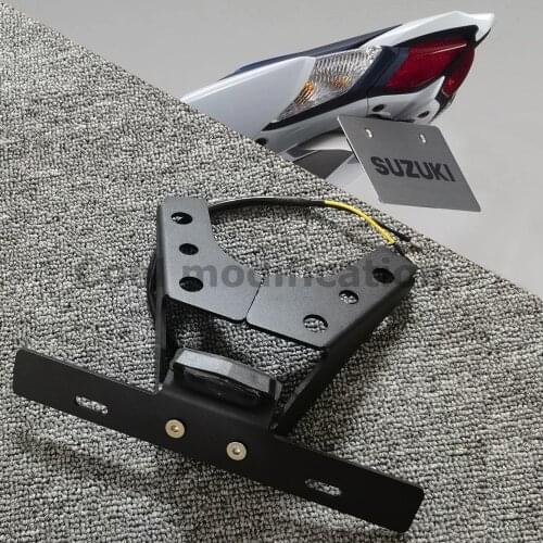 Fender Eliminator License Plate Holder for SUZUKI GSX-R GSXR 1000 2009-2016 15 13 11 Motorcycle Tail Tidy Bracket LED GSXR1000