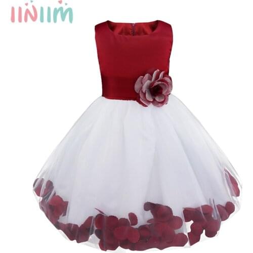 Iiniim Kids Girls Summer Dress Wedding Vestidos Dress for Teen Birthday Toddler Dress Costume Summer Party Dress