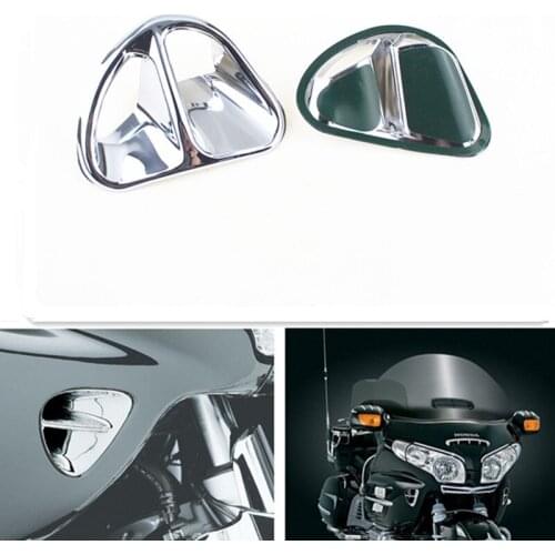 For Honda Goldwing GL1800 2001-2011 Chrome Motorcycle Fairing Martini Air Intake Grills Decoration Bokykits Parts Accessories