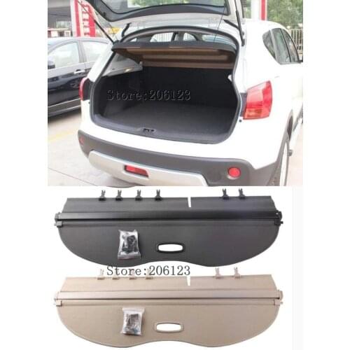 For Nissan Qashqai 2007 2008 2009 2010 2011 2012 2013 Aluminum + Canvas Black Rear Cargo Trunk Security Shade Cove