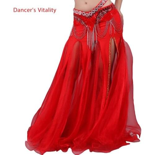 For Women Snow Yarn Skirt For Dance Tribal Ats Costumes For Belly Dancing Competition Long Skirts For Women Free Shipping