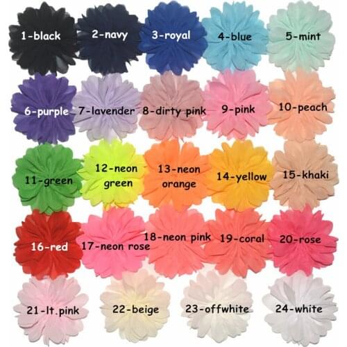 9CM double layer chiffon flower,ballerinas chiffon flower 50pcs/lot , hair accessories in DIY