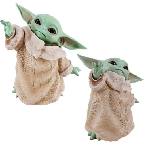 Hasbro Anime Figures Star Wars Baby Yoda Collection PVC Miniature Anime Action Figures Doll Toys for Children PVC 8cm