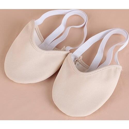 Half Length Rhythmic Gymnastics Equipment Soft Breathable Socks Knitted Sole Shoes Art Gym Child Adult Dancing Pads Insoles