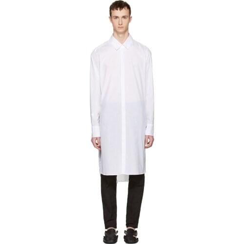 IKKB Men's Long Shirts
