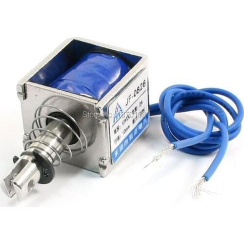 Jf-0826 DC 12V / 24V 2A linear wet-valve type Solenoid electromagnet, 10 mm 20N