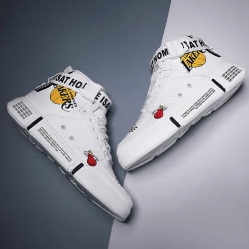 Unisex Hip Hop Sneakers Men Shoes Superstar Fashion Printed High top Men Causal Shoes Male Vulcanize Graffiti board Shoes