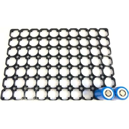 MasterFire 350pcs/lot 7*10 32650 Battery Holder Bracket Cell Safety Anti Vibration Black Plastic Brackets For 32650 Batteries