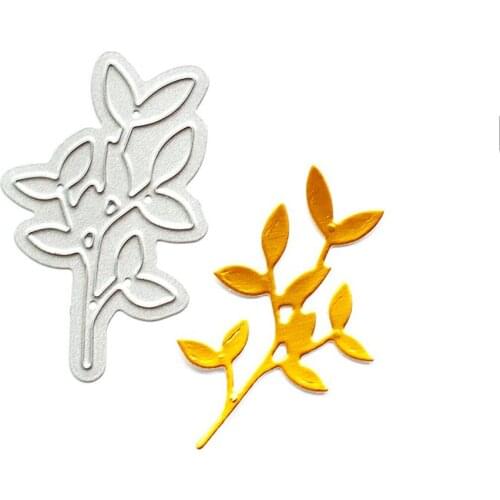 Leaves Flower Metal Cutting Dies Scrapbook Diary Decoration Stencil Embossing Template DIY Greeting Card Handmade 2021 NEW