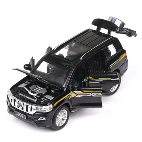 1: 32 Simulation Toyota Prado car Model Alloy SUV Childrens Toys Birthday Return Car New Year Christmas Gift