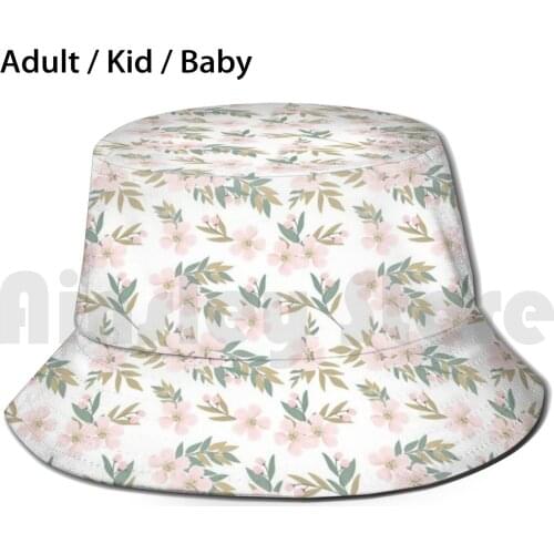 Cherry Blossom Watercolor Fashion And Home Decor Sun Hat Foldable UV Protection Christmas For Her Cherry Blossom