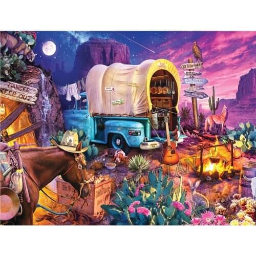 Full square/round 5D DIY diamond painting Desert scenery Embroidery Pattern Cross stitch kits mosaic room decor wall arts