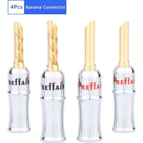 Preffair BA1451 24K Gold Plated Banana Plug Connector