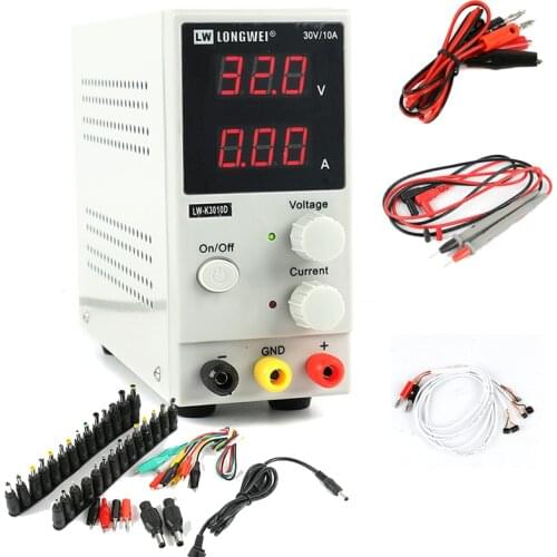 LW-3010D Adjustable Digital DC Power Supply Lab Switching Power Supply 30V 10A 110V 220V For Laptop Phone Repair Kit Tools