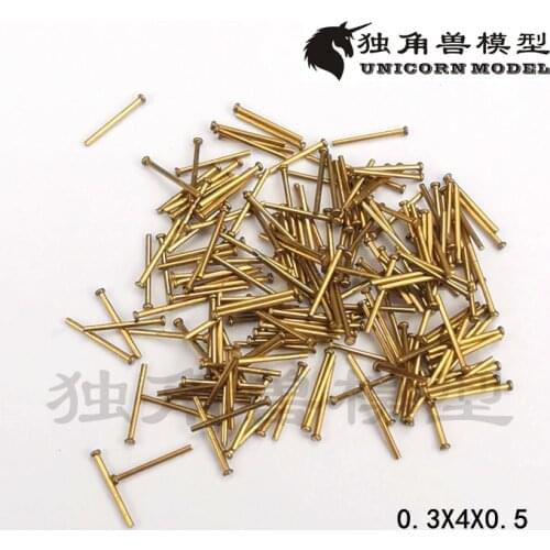 Smallest copper brass nail wooden model ship accessories - 200 pcs