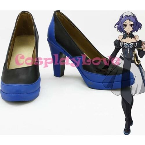Custom Made Japanese Anime Seraph of the end Chess Belle Cosplay Boots Shoes For Halloween Christmas