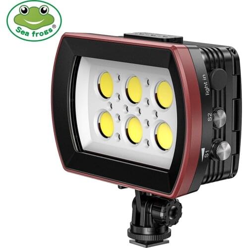 Seafrogs 6000Lm IPX8 40M Waterproof LED Camera Phone Fill Light Flash Underwater Diving Photography Lighting Accessory SL- 22