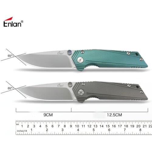 ENLAN Tc4 Handle, Aus-8 Blade Folding Knife Pocket Survival EDC Tool camping hunt Utility knives outdoor kitchen knife Dropship