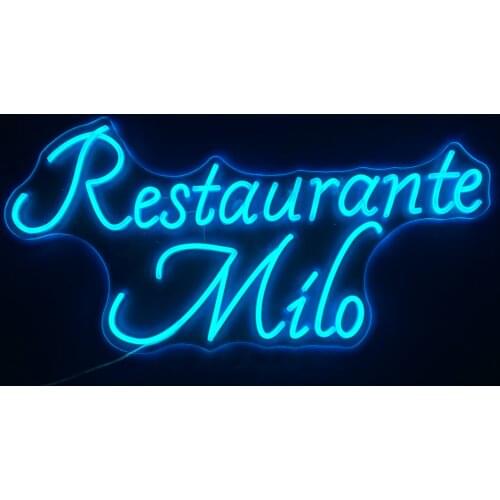 Led Luminous Neon Lights Custom Sign Restaurant Wall Light Custom Sign Store Name Back Drop