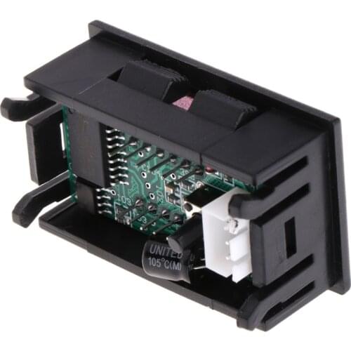 2 in 1 LED Tachometer Gauge Digital RPM Voltmeter for Auto Motor Rotating Speed