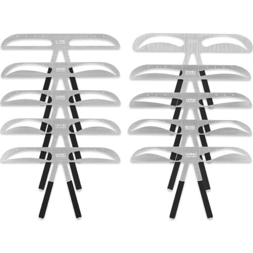 Eyebrow Tattoo Permanent Makeup Ruler Reusable Template Drawing Stencil Microblading Tattoo Eyebrow Rule Grooming Measure Tools
