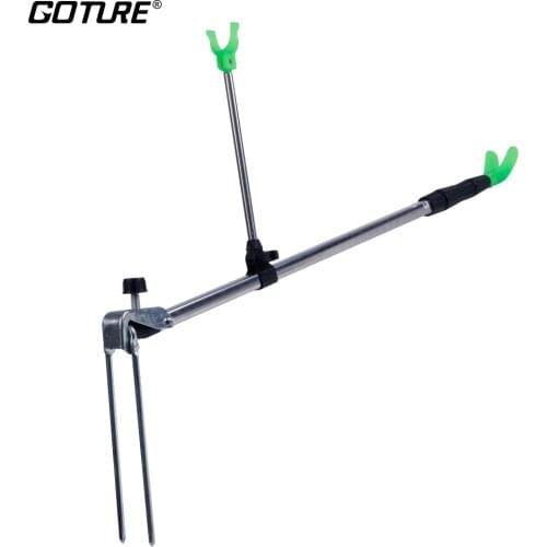 Goture Fishing Rod 1.5M 1.7M 2.1M Telescopic Fishing Rod Rack Holder Adjustable Hand Pole Bracket Carp Fishing Tackles