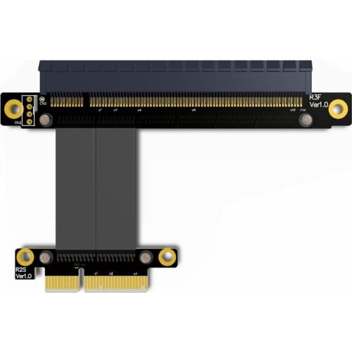 PCIe 3.0 x4 to x16 Extension Cable 32G/bps PCI-E 4x 16x GTX1080Ti Graphics SSD RAID Card Extender Conversion Cable PCI Express
