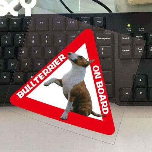 XY Bull Terrier on Board Truck Auto Motor Stickers Decals Car Rear Window Sticker