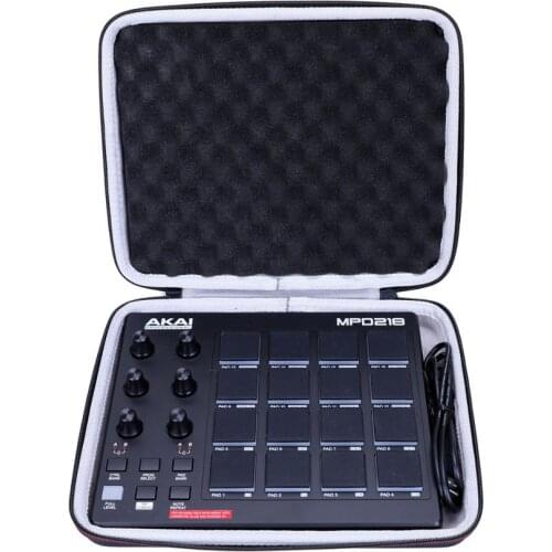 LTGEM EVA Hard Case for AKAI Professional MPD218 Ultra Portable USB Bus Powered 16 Pad USB MIDI Pad Controller