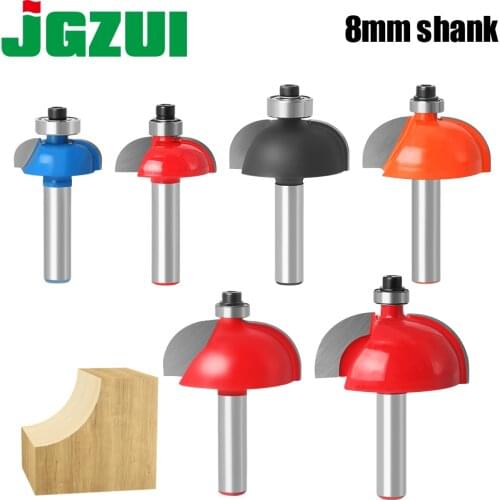 1pcs/set High Quality Cove Bit With Bearing 8mm shank Cove Edging and Molding Router Bit - 7/8" Radius - 8" Shank