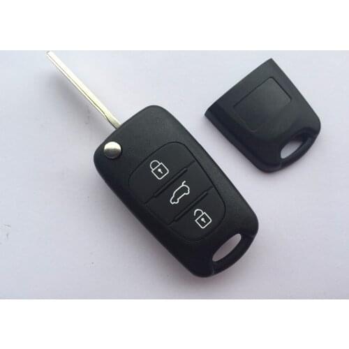 1Pcs Of New Replacement Key Case For Hyundai I20 I30 3 Buttons FOB Remote Cover Shell Blank Uncut Blade No Logo Car Accessories