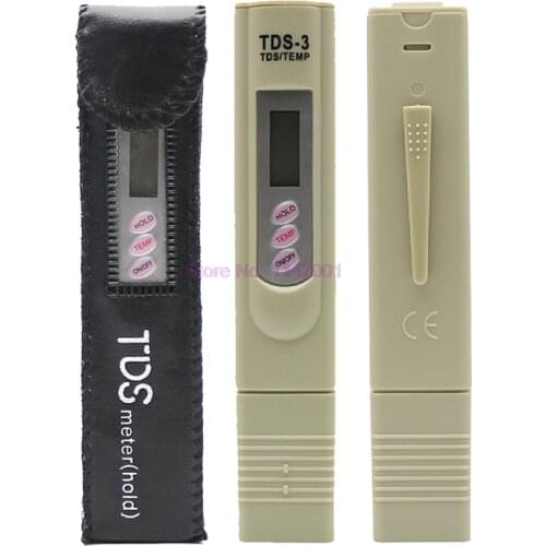 100pcs/lot Handheld TDS Digital Water Tester Water Test Pen Water Quality Analysis Meter Water Purity Check Measurement