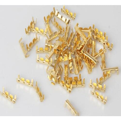 100 pcs DJ453B U-shaped terminals 0.5-1.5mm Splice Terminals Cold-pressed Connector Cable Electric Sertir Wire Connection