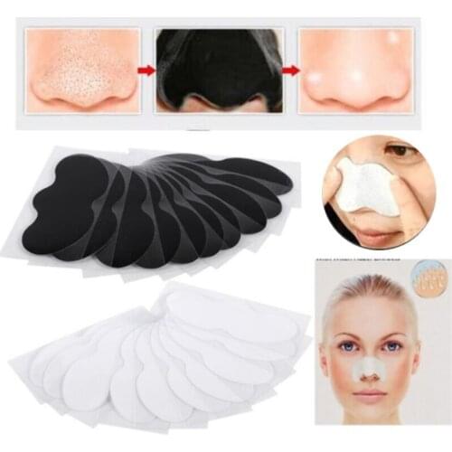 20pcs Bamboo Charcoal Blackhead Remover Nose Mask Strips for Nose Cleansing Nose Sticker Deep Clean Treatment Face Skin Clean