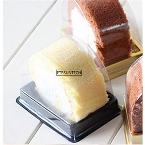 500pcs Clear Cupcake Packaging Box Wedding Cake Favor Boxes For Cheesecake Box Container Party Decoration